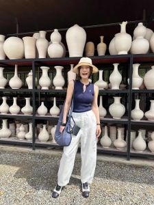 เสื้อกั๊กแขนกุดสไตล์อเมริกันย้อนยุคสำหรับผู้หญิงในฤดูร้อน เสื้อคลุมกางเกงขายาวทรงเข้ารูป เสื้อคลุมกันหนาวแบบลำลอง