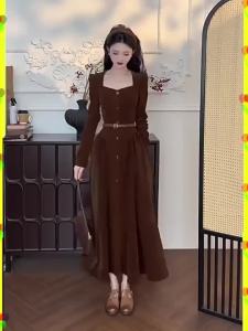 CHOUXIE | Chic French Elegant Long Sleeve Dress