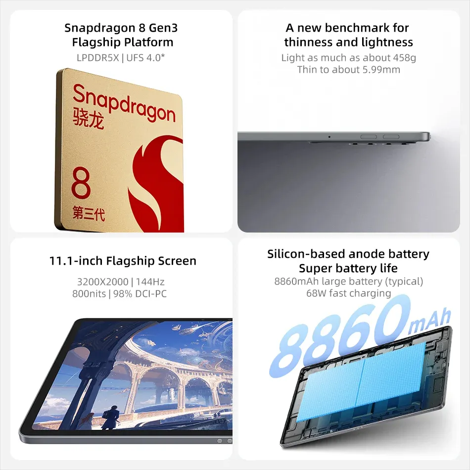 Lenovo | Lenovo Xiaoxin Pad Pro GT 2025 11.1'' Tablet 128 256 GB