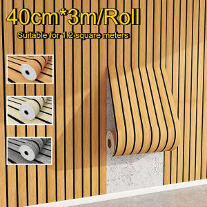 Self-Adhesive Waterproof Thickening Partition Wallpaper 40cm Grille Wall Sticker for Background Wall Decoration