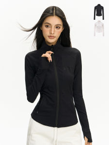 เสื้อแจ็คเก็ตโยคะแขนยาวถักสไตล์ย้อนยุคสไตล์อเมริกัน Ariseism สำหรับผู้หญิง ฤดูใบไม้ร่วง 2025 ใหม่ เสื้อคลุมกันหนาวทรงเข้ารูป