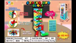 ( BISA COD ) PROMO Mainan Anak Tower Stacko / Mainan Keluarga / Mainan Balok Susun SNI Murah
