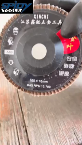 MATA GERINDA AMPLAS SUSUN 4 INCH / Flap Disk Mata Amplas Susun 4 Inch Gerinda Flap Disc Grid Grit 80 Grit100 Grit120 Grit150