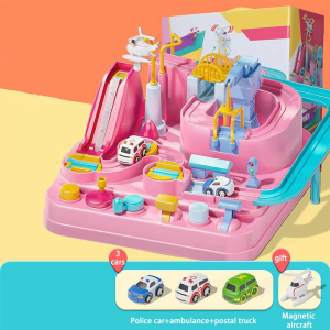 Racing Rail Car Model Educational Toys Children Track Adventure Game Brain Mechanical Interactive Train Animals Space Rocket Toy