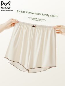 miiow | Womens Safety Pants Summer Thin Ice Silk Loose Shorts Breathable Cool Feeling Home Sleepwear Pants Can Be Worn Outside