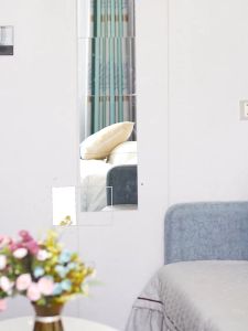 SOKANO Super Value Set Real Mirror Self Adhesive Mirror Wall Mounted Mirror Cermin Sebenar (Available in 4 x Square Set and 10 x Hexagon Set)