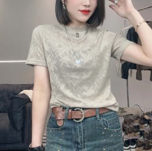 Elegant Short Sleeve T-Shirt Womens Base Shirt 2023 Autumn New Style Slim Fit Stand Collar Top Korean Style Commute Fashion