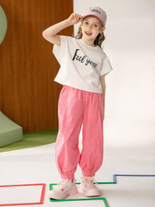 Girls Summer Sporty Leisure Pants