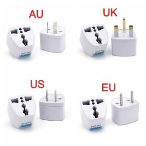 1PC Universal US UK AU to EU Plug USA to Euro Europe Travel Wall AC Power Charger Outlet Adapter Converter 2 Round Pin Socket
