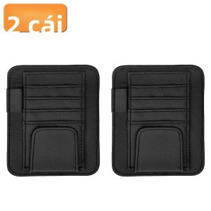Túi Đựng Đồ Đa Năng Trên Kính Chắn Nắng Ô Tô Yitong Nhiều Ngăn Đựng Thẻ Bút Kính Mát Phụ Kiện Nội Thất Xe Hơi 1/2 Cái