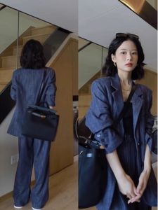 Trendy Casual Two-piece Denim Suit