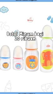 Botol Susu Basic Round Bottle Reguler Lusty Bunny kemasan 60ml 125ml 250ml