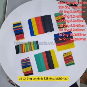 Túi Ống Co Nhiệt Đủ Màu Đủ Cỡ Ống Gen Loại 127/164/328 Ống/Bịch