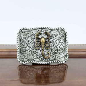 1PC cross-border retro ethnic scorpion skull head fashion versatile mens and womens casual belt buckle head