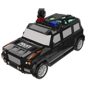 Car ATM Machine With Password & Fingerprint ATM Bank Police Car Piggy Bank 2 in 1 Music ATM Money Safe Bank Coin Box 储蓄箱 扑满 存钱罐 for kids boys girls
