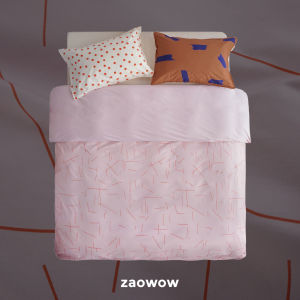 New Zwow2025 Cotton Digital Printing Polka Dot Bedding Set Four-Piece Durable Active Printing Cotton Skin-Friendly for Everyone