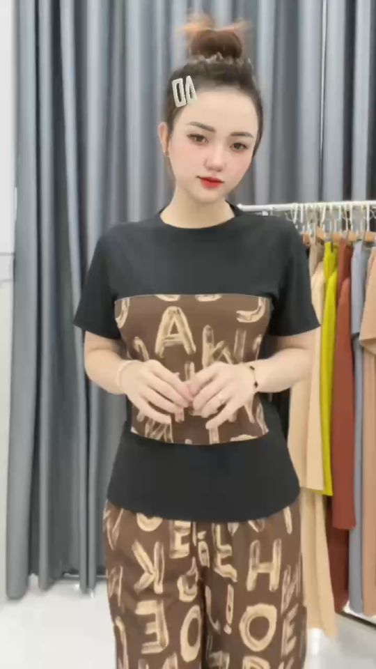 SET BỘ THUN TĂM LẠNH ỐNG RỘNG SUÔNG ĐI CHƠI ÁO THUN IN CHỮ ĐI HỌC ĐI LÀM ĐI CHƠI-INCHU