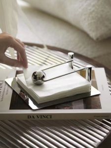 OUDING | Luxurious Chinese Style Silver Towel Rack