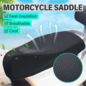 Motorcycle Seat Cover Motorcycle 3D Mesh Fabric Anti-skid Pad Waterproof Breathable Cushion Cover Protector Sunscreen Net New