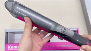 Máy làm tóc đa năng 4in1 Kemei KM-1397 điều chỉnh 4 mức nhiệt độ có thể duỗi tóc uốn xoăn bấm xù uốn sóng hippie - Hàng chính hãng