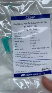 Ống Nuôi Ăn Silicone CLINY Có Phễu Và Nắp | Ống Dẫn Dinh Dưỡng Đường Mũi Dạ Dày Tiệt Trùng Sẵn