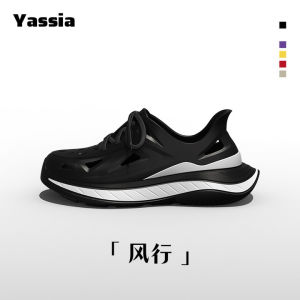 Mens Summer 2025 New Anti-Slip Sports Sandals Comfortable Hole Design Beach Coast Walking Shoes EVA Material Shock Absorption