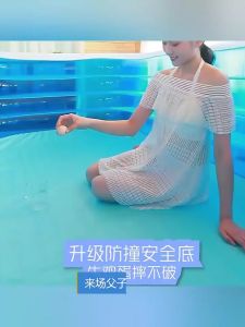 【24h Delivery】Inflatable Swimming Pool PVC Thickened 5 Layers 1.5/1.8/2.1m/2.6M/3.05M For Kids Girls Children Foldable Portable Swimming Pool With Electric Air Pump Outdoor Play Bathing Pool Water Pool