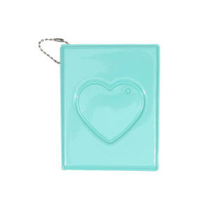 New 3-inch Solid Color Photo Album Love Hollow Photocard Holder with Heart Pendant Kpop Idol Cards Collect Book Polaroid Album