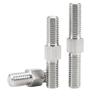 Double Headed Left And Right Twist 304 Stainless Steel Hex Wrench Screw Bolt Threaded Rod M3 M4 M16 Dual Directional Screw