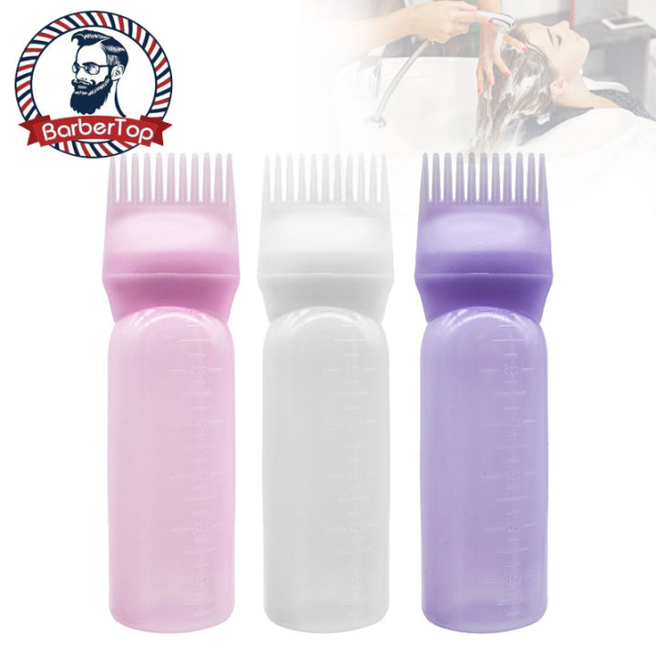 Salon Hair Dye Applicator Comb Brush Bottles Dyeing Shampoo Bottle Oil