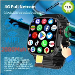 Đồng Hồ Thông Minh ZestBolt CD12 Android 12.0 4G 5G LTE Hỗ Trợ SIM Camera Xoay Màn Hình AMOLED HD 2.26 Inch Thiết Bị Theo Dõi Sức Khỏe Đo Nhịp Tim Pin 2080mAh