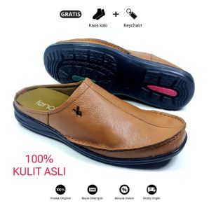 sepatu sandal pria kulit slop pria kulit sepatu kasual formal kulit