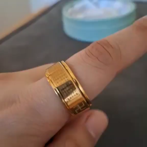 Sutra Ring: A Symbol of Mindfulness, Balance, Spirituality, and Protection - Stainless Steel