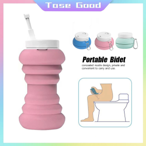 Tase Good Portable Bidet for Personal Hygiene Cleaning 600ml Folded mini peri bottle portable Travel Shattaf Bidet Toilet Shower Sprayer
