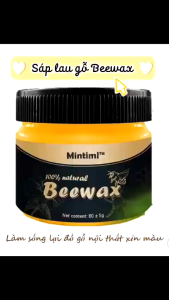 Sáp Ong Đánh Bóng Đồ Gỗ Beewax 80g – Làm Mới Làm Bóng Chống Mốc Dưỡng Gỗ Sáng Đẹp Tự Nhiên
