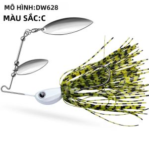 10G 14G Tua Rua Spinnerbait Dụ Với Kim Loại Lấp Lánh Để Câu Cá Mô Phỏng Mồi Ngăn Ngừa Rối Lý Tưởng Cho Nam Có Râu Nhiều Kịch Bản Câu Cá