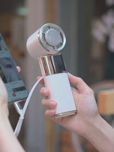 WPselected 2025NEW พัดลมมือถือ+Power Bank ปรับความเร็วได้100ระดับ พัดลมระบายความร้อน 20000mAh Type-C ทนทาน ขนาดเล็ก 3ใน1 พัดลมพกพา