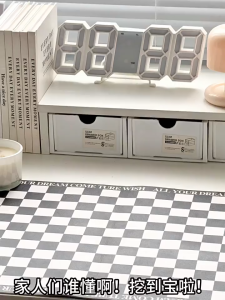 Cute desktop trash can high-value small size mini storage box living room office desk clutter waste paper basket