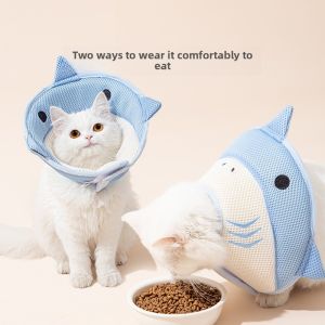 Cat Cone Collar Adjustable Soft Recovery Collar for Cats Prevent Licking Biting Comfort Feeding Dual Style Wear​ Suitable for Po