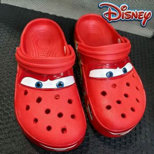 Disney Pixar Cars McQueen Non-slip Breathable Waterproof Adult Slippers Outdoor Casual EVA Sandals Trendy Gift Cartoon Design