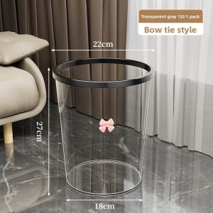 MEIZHUFU | Transparent Luxury Home Trash Can