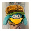 Japanese Wqinshoe Hatsune Miku Fufu Cotton Doll Dress up Hamburger Doll Clothes Doll Anime Gift. 