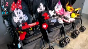 🔥พร้อมส่ง🔥 รถเข็นเด็กพับได้ Minnie Mouse ลิขสิทธิ์แท้ 100% ปรับระดับเอน-นอน ได้ น้ำหนักเบา รับน้ำหนักได้ 30 กิโลกรัม รถเข็นเด็ก Baby Stroller