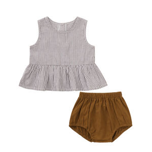 tinyclvb | Scandinavian Style Stripe Cotton Baby Clothes Set