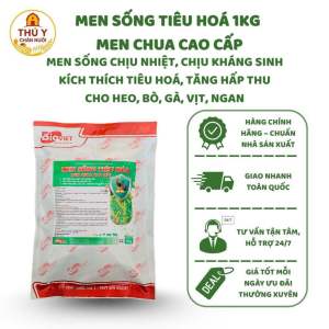 Men Sống Tiêu Hóa Men Chua Cao Cấp 1kg – Men Vi Sinh Chịu Nhiệt Hỗ Trợ Tiêu Hóa Cho Heo Gà Vịt Bò