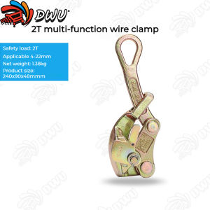 High-Strength Multi-Function Cable Clamps 1T-3T - Anti-Slip Durable Forged Steel Wire Grip for Cable Management