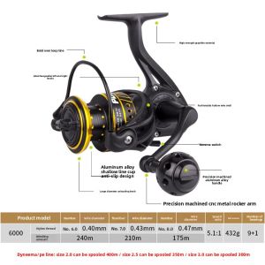 DIAOHAINI | Sea Fishing Distance Spinning Reel Metal
