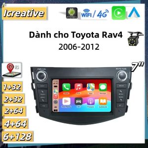 Đầu Android Cho Xe Toyota Rav4 2006-2012 Màn Hình 7 Inch Đầu Đôi Đa Phương Tiện Tích Hợp Carplay Hỗ Trợ Dẫn Đường Không Dây