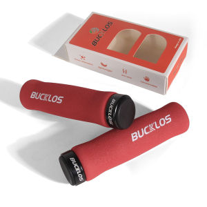 BUCKLOS Bicycle Grips MTB High Density Sponge Handlebar Cuffs Anti-skid Shock-absorbing Soft Bike Grip Ultraight Cycling Parts