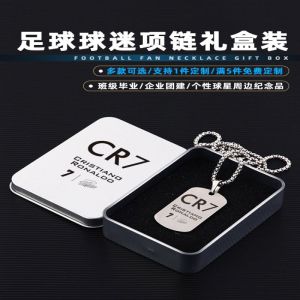 Football Star Cristiano Ronaldo Madrid Chelsea Necklace Mens Pendant Jewelry Soccer Fan Gifts Paris Saint-Germain